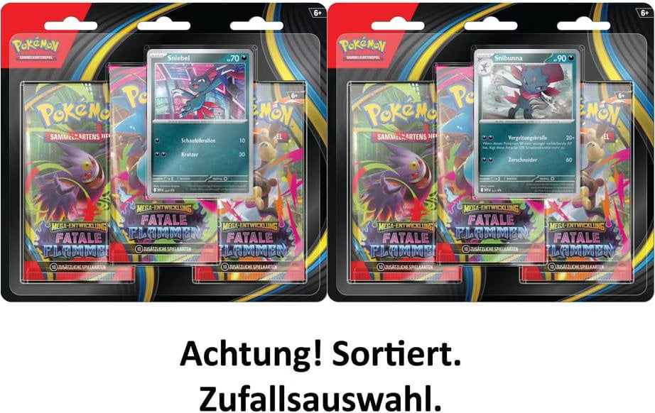 1x Mega Phantasmal flames 3 Booster Packs  - ENGLISH POKEREAVES