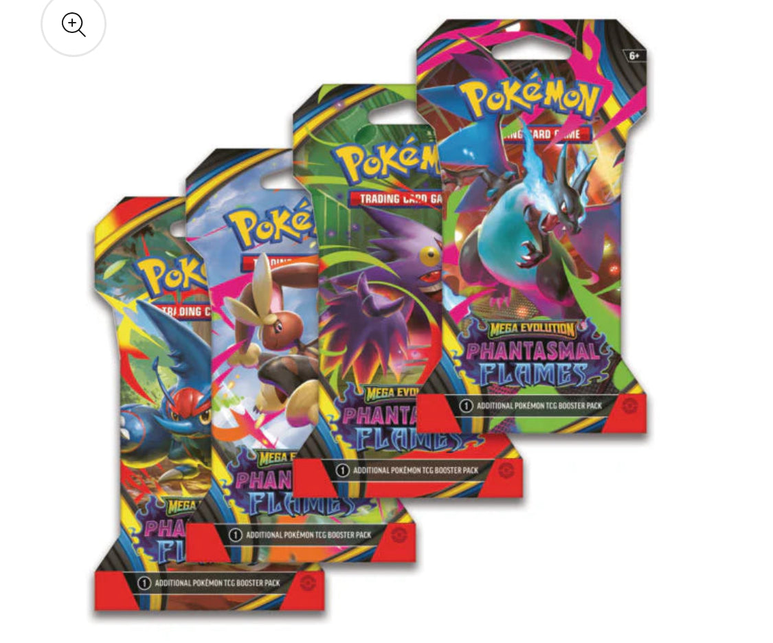 Mega Phantasmal Flames Booster sleeved - English POKEREAVES