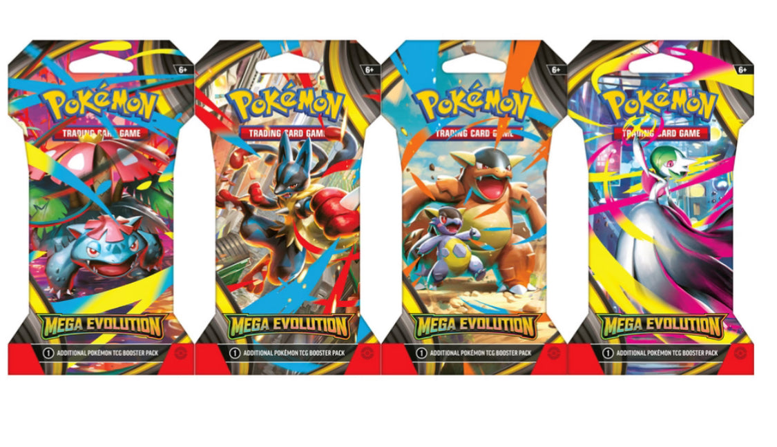 Pokemon Mega Evolutions Booster sleeved ME1- English POKEREAVES