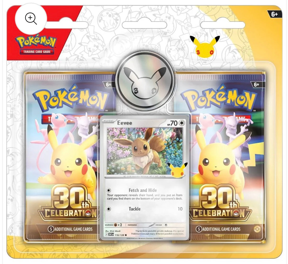 Pre-order Pokemon 2 Pack Blister 30th anniversary - ENGLISH POKEREAVES
