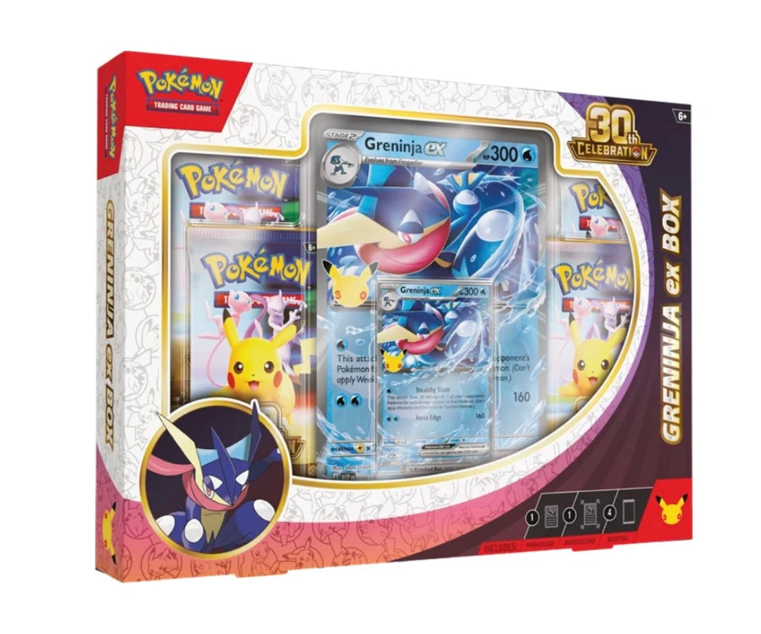 Pre-order 1x Pokémon 30th Celebration Greninja ex Box - ENGLISH POKEREAVES
