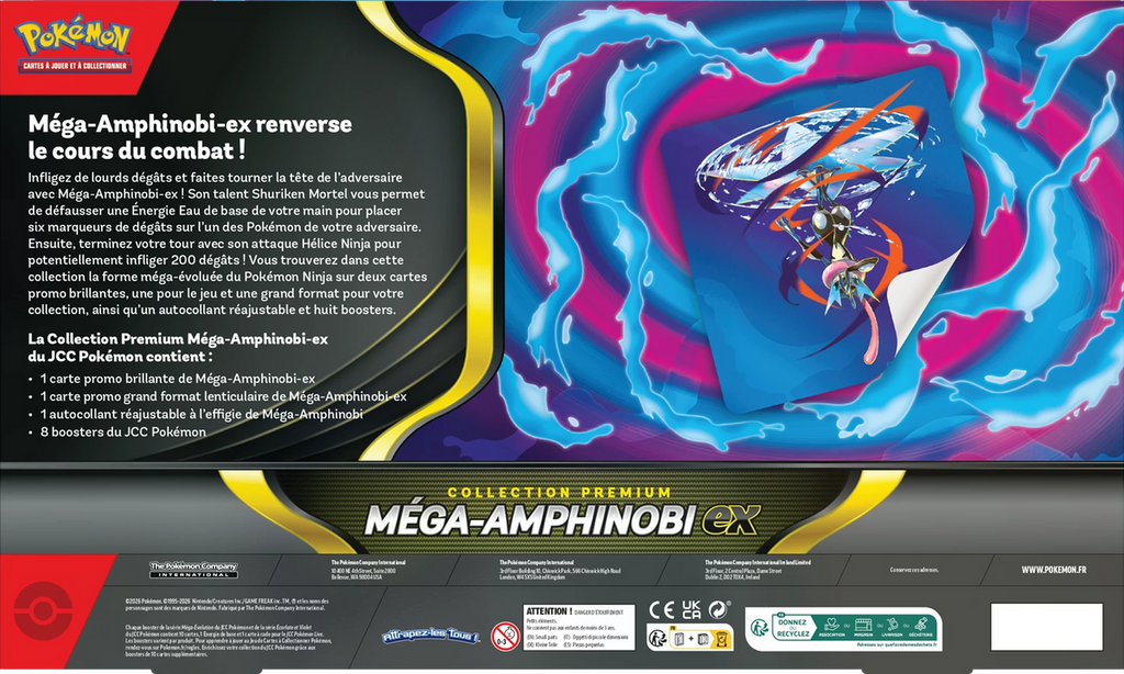 POKÉMON MEGA EVOLUTION MÉGA-AMPHINOBI EX PREMIUM COLLECTION - Français POKEREAVES
