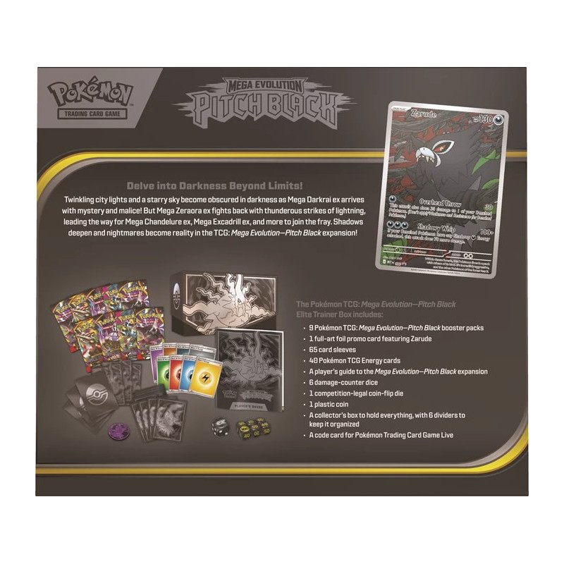 Pokemon Mega Evolution Pitch Black ME05 Elite Trainer Box (ETB) - ENGLISH POKEREAVES
