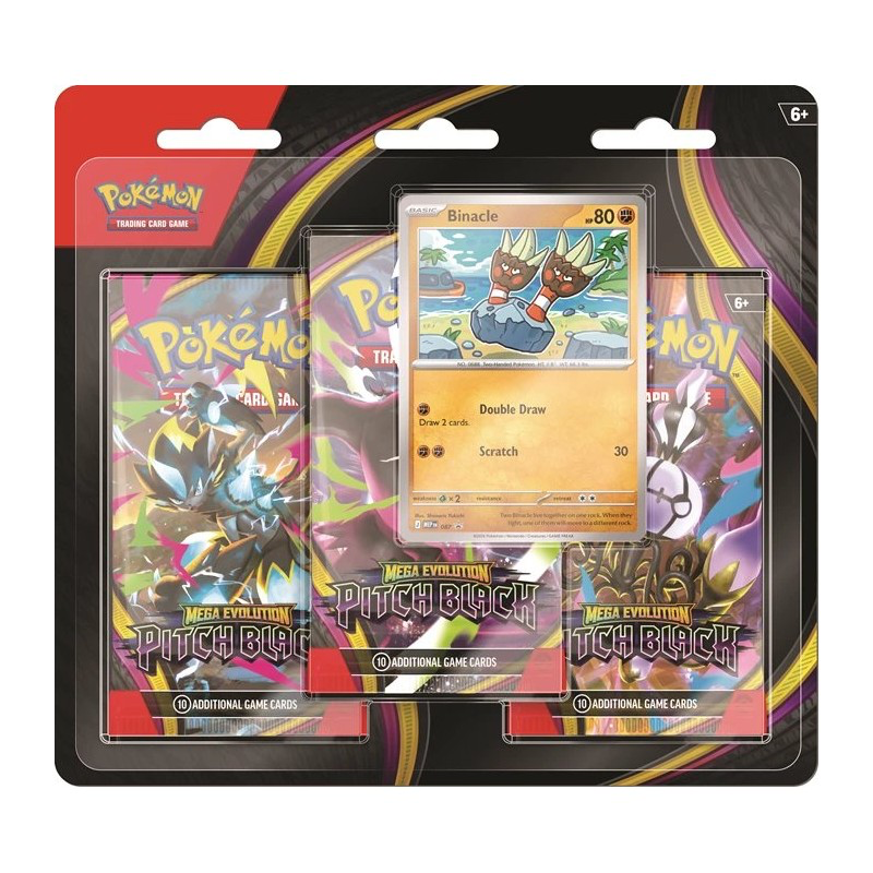 Pre-order Pokemon Mega Evolution Pitch Black tripack - English POKEREAVES